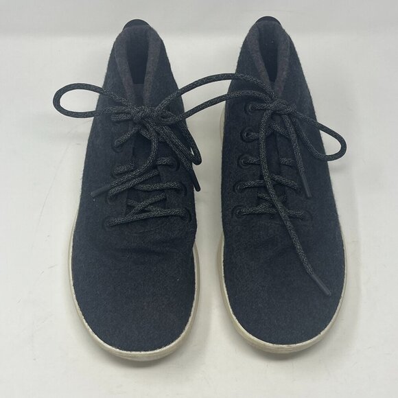 Allbirds Wool Runner Up Mizzles shoes men's 12 navy grey wool high top sneakers - Picture 1 of 8